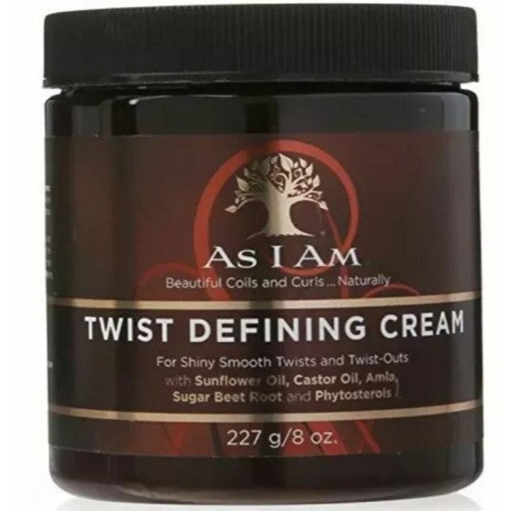 As I Am Twist Defining Cream for Shiny Smooth Twists & Twist-Outs 8oz New